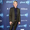 Ellen DeGeneres lors de la 26e cérémonie des GLAAD Media Awards à Beverly Hills, le 21 mars 2015.