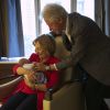 L'ancien président américain Bill Clinton et sa femme Hillary sont les heureux grands-parents de Charlotte Clinton Mezvinsky, la fille de Chelsea Clinton Mezvinsky qu'ils sont allés voir à l'hôpital à New York, le 29 septembre 2014.