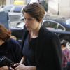 Laetitia Casta - Obsèques de Maria Luisa Poumaillou en l'église Saint-Roch à Paris. Le 14 avril 2015