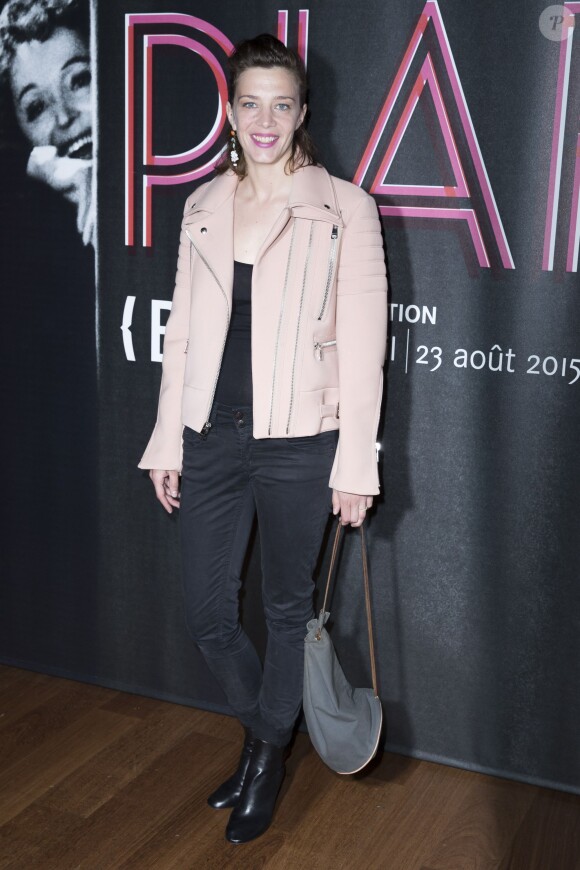 Céline Sallette - Photocall de l'exposition "Piaf" à la Bibliothèque nationale de France (BNF) à l'occasion du centenaire de la naissance d'Édith Piaf à Paris le 14 avril 2015. 