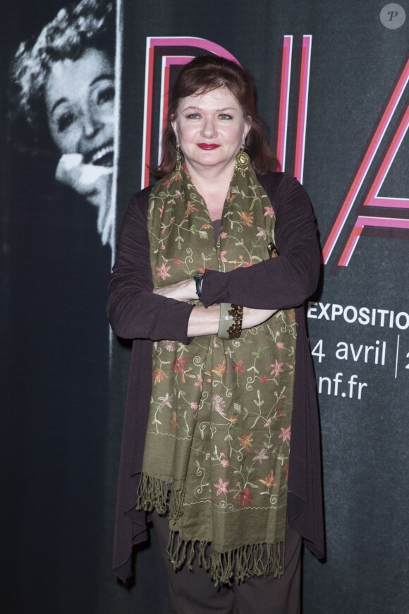 Catherine Jacob - Photocall de l'exposition "Piaf" à la Bibliothèque nationale de France (BNF) à l'occasion du centenaire de la naissance d'Édith Piaf à Paris le 14 avril 2015.  
