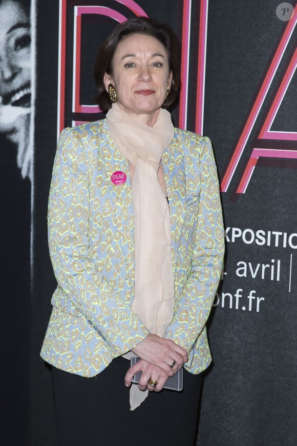 Sylviane Tarsot-Gillery - Photocall de l'exposition "Piaf" à la Bibliothèque nationale de France (BNF) à l'occasion du centenaire de la naissance d'Édith Piaf à Paris le 14 avril 2015. 