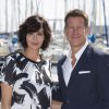 Catherine Bell et James Denton - "The Good Witch" Photocall - MipTV 2015 à Cannes, le 13 avril 2015. 