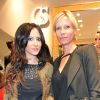 Exclusif - Fabienne Carat et Rebecca Hampton à l'inauguration de la nouvelle boutique Carmen Steffens à Cannes. Le 13 décembre 2013.