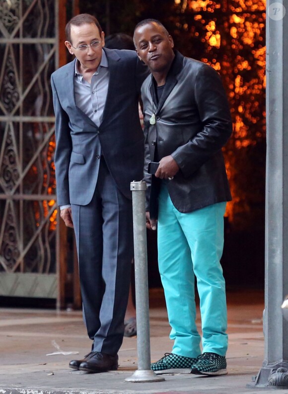 Exclusif - Paul Reubens - David Arquette et Christina McLarty se sont mariés en présence de leurs familles et de leurs amis à Cicada, Los Angeles, le 12 avril 2015.