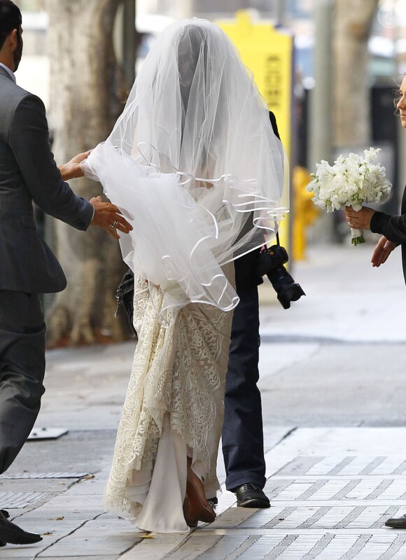 Exclusif - Christina McLarty - David Arquette et Christina McLarty se sont mariés en présence de leurs familles et de leurs amis à Cicada, Los Angeles, le 12 avril 2015.