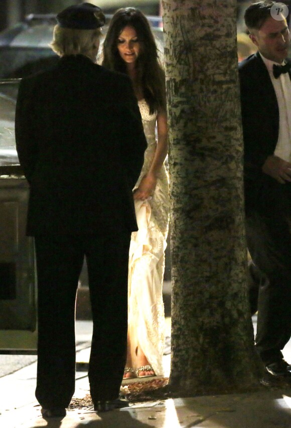 Exclusif - Mariage de David Arquette et Christina McLarty à Cicada, Los Angeles, le 12 avril 2015.