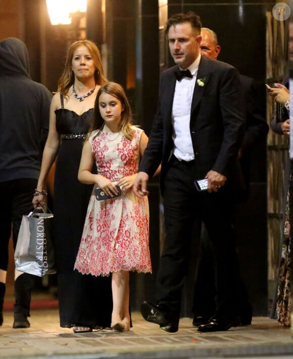 Exclusif - David Arquette et sa fille Coco Arquette - David Arquette et Christina McLarty se sont mariés en présence de leurs familles et de leurs amis à Cicada, Los Angeles, le 12 avril 2015.