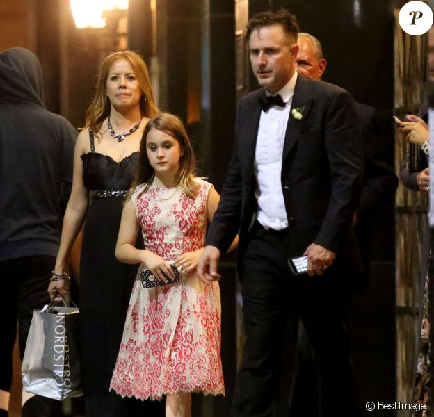Exclusif - David Arquette et sa fille Coco Arquette - David Arquette et Christina McLarty se sont mariés en présence de leurs familles et de leurs amis à Cicada, Los Angeles, le 12 avril 2015.