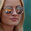 Ester Satorova, fiancée de Tomas Berdych, lors de la demi-finale victorieuse de son chéri contre Gaël Monfils au Masters de Monte-Carlo le 18 avril 2015.