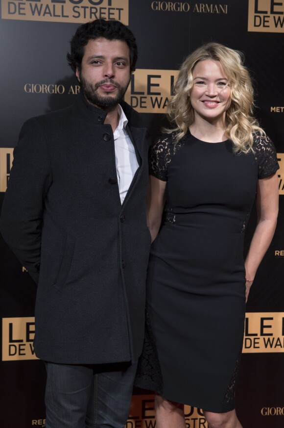 Virginie Efira et son compagnon Mabrouk El Mechri à Paris, le 9 décembre 2013. 