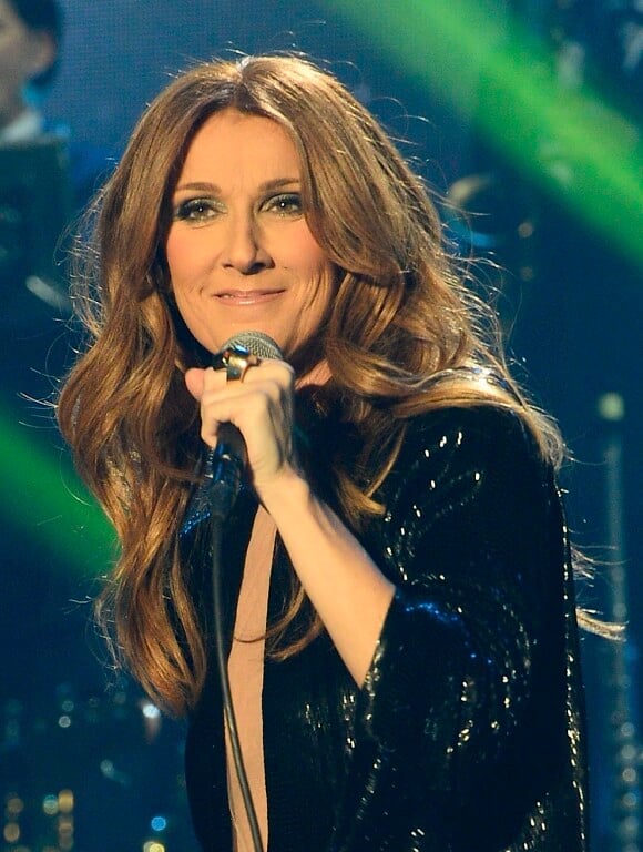Céline Dion en concert au Palais Omnisports de Paris-Bercy, le 1er décembre 2013.