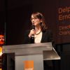 La Directice Executive d'Orange France Executive Director, Delphine Ernotte-Cunci lors d'une audition à l'assemblée nationale de Paris, le 11 juillet 2012 