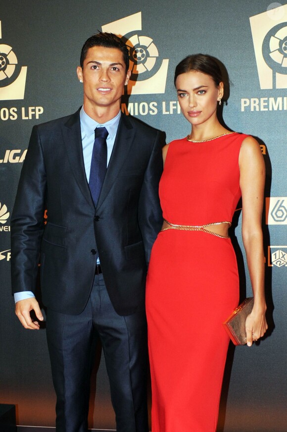 Cristiano Ronaldo et Irina Shayk lors des trophées de la LFP, le 27 octobre 2014 à Madrid