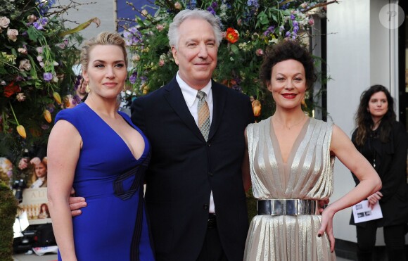 Kate Winslet, Alan Rickman, Helen McCrory à la première "A Little Chaos" à Londres, le 13 avril 2015 