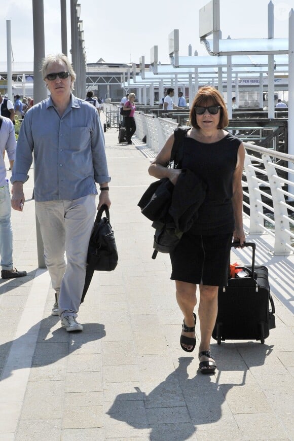 Alan Rickman et sa femme arrivent au 70eme festival international du film de Venise, La Mostra. Le 5 septembre 2013 Sighting Alan Rickman 70th Venice International Film Festival Venice-Italy 05-09-201305/09/2013 - Venise
