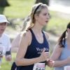 Exclusif - Ivanka Trump lors du semi-marathon de New York, supportée par ses enfants et son mari Jared Kushner. Le 19 avril 2015