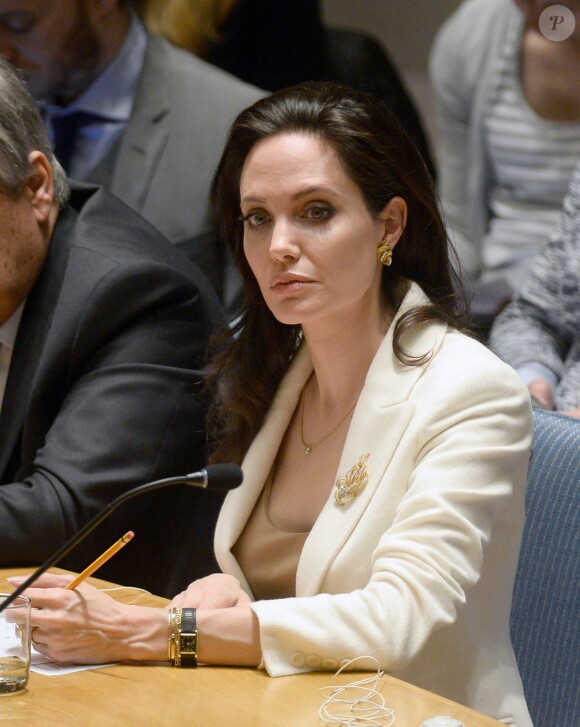 Angelina Jolie à New York le 24 avril 2015.