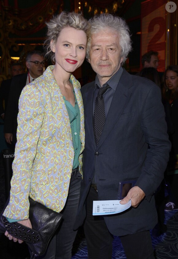 Jean-Luc Moreau et sa femme Mathilde Pénin lors de la cérémonie des Molières à Paris le 27 avril 2015