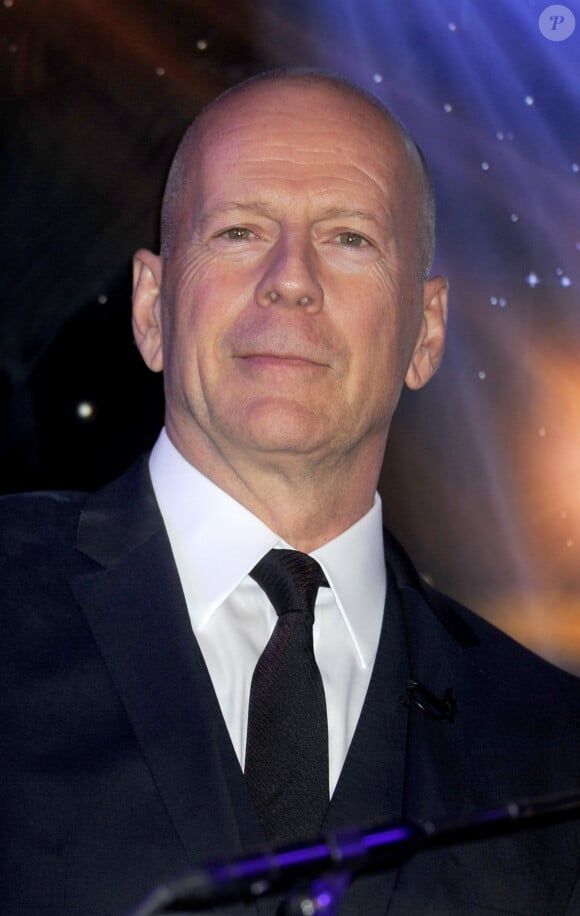 Actors Bruce Willis speak onstage at the 2015 Tony Awards Nominations Announcement at the Diamond Horseshoe at the Paramount Hotel in New York City, NY, USA, on April 28, 2015. Photo by Dennis Van Tine/ABACAPRESS.COM29/04/2015 - New York City