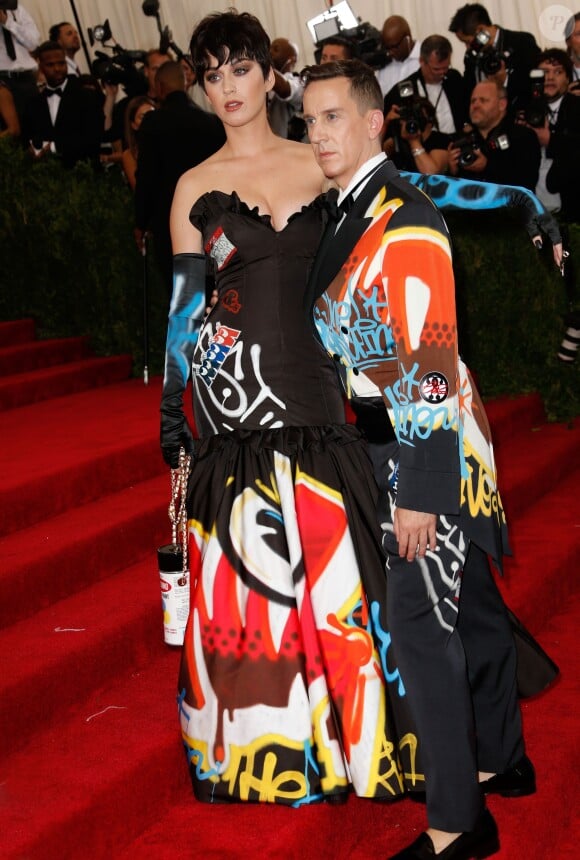 Katy Perry et Jeremy Scott - Soirée Costume Institute Gala 2015 dit Met Ball au Metropolitan Museum of Art à New York, le 4 mai 2015