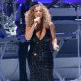  Mariah Carey ( robe Hervé L, Leroux) en concert au Caesars Palace à Las Vegas. Le 6 mai 2015 