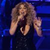 Mariah Carey ( robe Hervé L, Leroux) en concert au Caesars Palace à Las Vegas. Le 6 mai 2015