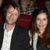 Zoé Félix et son compagnon Benjamin Rolland - Générale de la pièce "Open Space" au théâtre de Paris le 11 mai 2015.