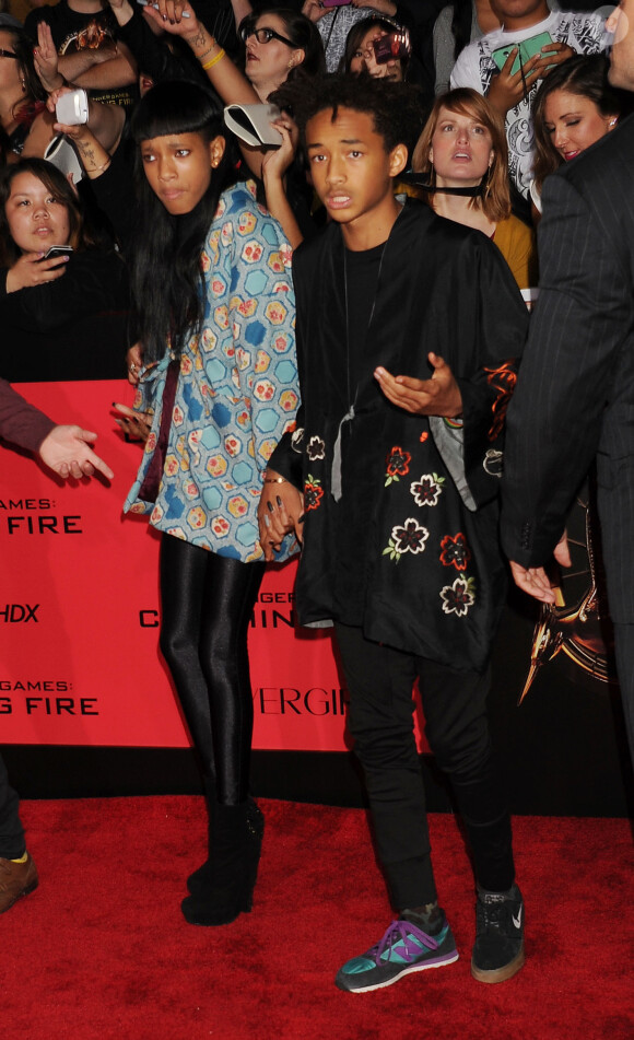 Willow Smith et Jaden Smith - Premiere du film "The Hunger Games 2 : Catching Fire" a Los Angeles, le 18 novembre 2013.  