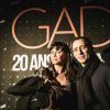 Exclusif - Gad Elmaleh et Mathilda May, lors de la dernière représentation de Gad Elmaleh au Palais des Sports de Paris, pour fêter ses 20 ans de scène, le 20 décembre 2014.