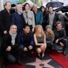 Marg Helgenberger aux côtés du casting des Experts, reçoit son étoile sur le Hollywood Boulevard. Le 23 janvier 2012.