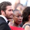 Jake Gyllenhaal, Rokia Traoré et Sophie Marceau - Montée des marches du film "La Tête Haute" pour l'ouverture du 68e Festival du film de Cannes le 13 mai 2015