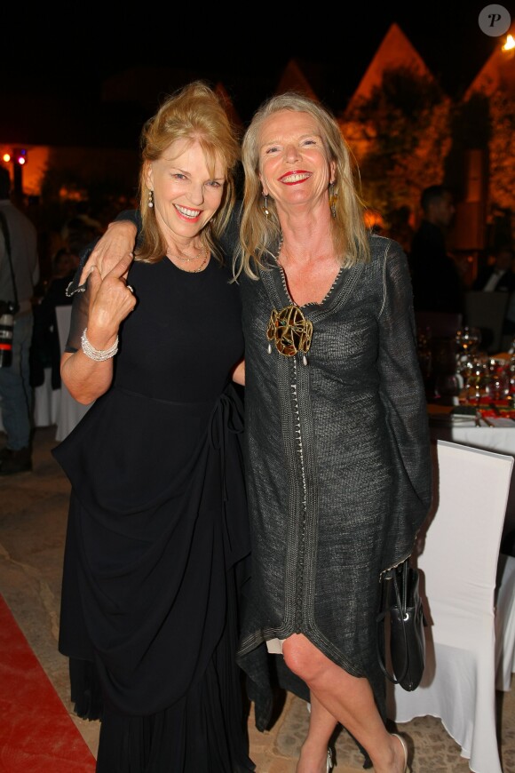 Exclusif - Lindy Brockway et Vanessa Branson, les deux soeurs de Richard Branson - Dîner de Gala British Polo Day au Dar Soukkar de Marrakech au profit de la Fondation Eve Branson le 25 avril 2015.