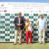 Exclusif - Clive Alderston (ambassadeur de la Grande-Bretagne au Maroc) avec Eve et ricahrd Branson - British Polo Day au Jnan Amar Polo Club à Marrakech au profit de la Fondation Eve Branson le 25 avril 2015.