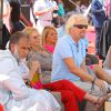 Exclusif - Eve Branson, Sir Richard Branson, Lindy Brockway ( soeur de Sir Richard Branson) et Joan Templeman-Branson (femme de Sir Richard Branson) - British Polo Day au Jnan Amar Polo Club à Marrakech au profit de la Fondation Eve Branson le 25 avril 2015.