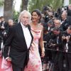 Pierre Richard et sa femme Ceyla Lacerda - Montée des marches du film "Mad Max : Fury Road" lors du 68e Festival International du Film de Cannes le 14 mai 2015
