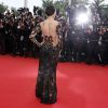 Michelle Rodriguez, dans une robe Zuhair Murad - Montée des marches du film "Mad Max : Fury Road" lors du 68e Festival International du Film de Cannes le 14 mai 2015