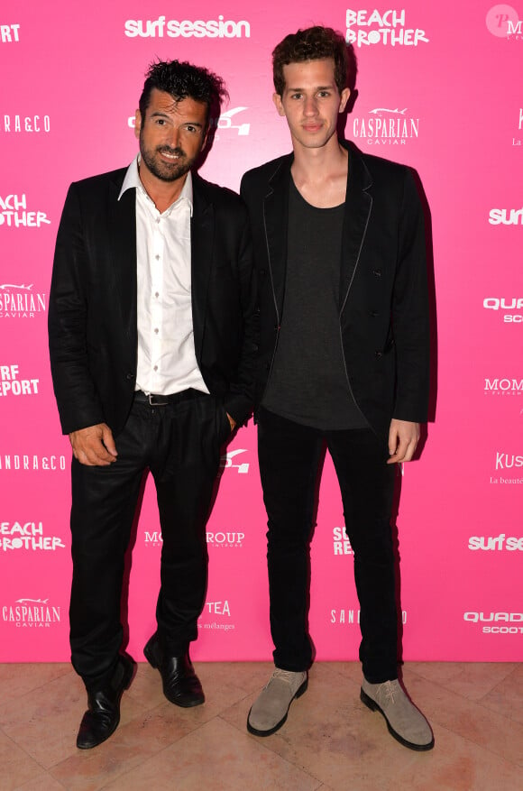 Exclusif - Jeff Domenech et Victor Belmondo - Soirée dans la suite Sandra and Co au 63 la croisette à Cannes le 13 mai 2015.