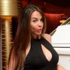 Les Marseillais (W9) fêtent le succes de l'émission 'Les Marseillais en Thailande' au restaurant La Cantine du Faubourg et à la discothèque Chez Papillon à Paris, le 5 mai 2015. Ici, Kim.