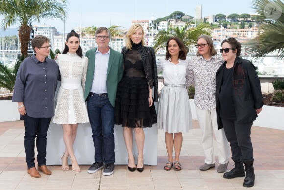 Phyllis Nagy, Rooney Mara, Todd Haynes, Cate Blanchett, Elizabeth Karlsen et Christine Vachon - Photocall du film "Carol" lors du 68e Festival International du Film de Cannes le 17 mai 2015