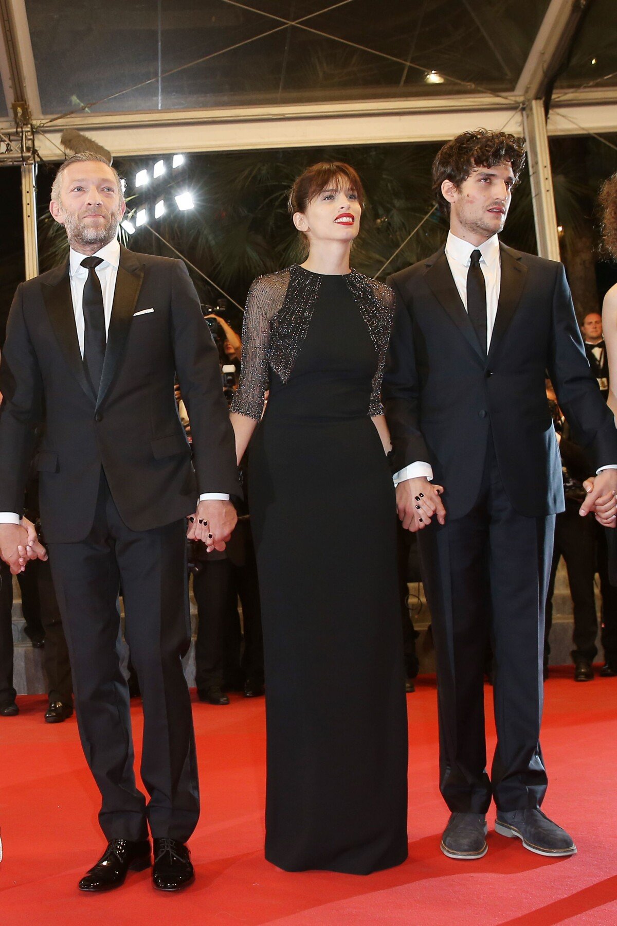 Photo : Louis Garrel, Maiwenn Le Besco, Vincent Cassel - Montée des marches  du film 