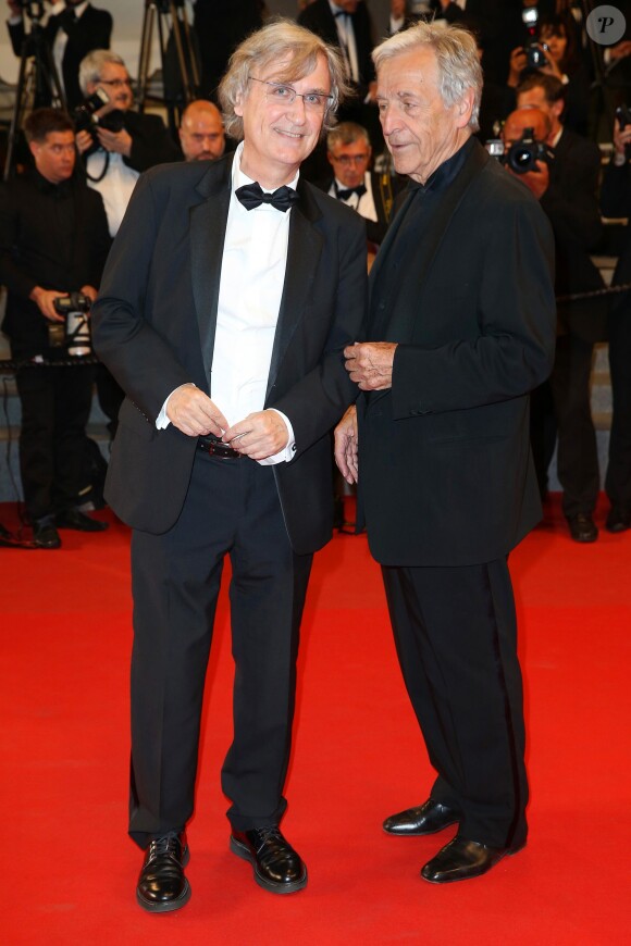 Plantu et Constantin Costa-Gavras - Montée des marches du film "Mon Roi" lors du 68e Festival International du Film de Cannes, le 17 mai 2015.