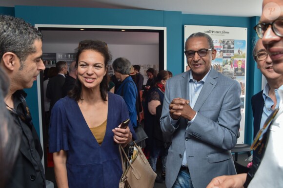 Exclusif - Isabelle Giordano et Abderrahmane Sissako - Remise des prix France culture cinéma sur le Pavillon UniFrance films lors du 68e Festival de Cannes  le 16 mai 2015 