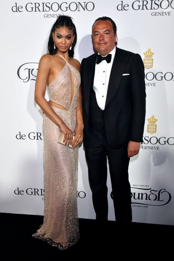 Gilles Mansard (président de de Grisogono France) et Chanel Iman assistent à la soirée "Divine" organisée par de Grisogono à l'hôtel Eden Roc au Cap d'Antibes. Le 19 mai 2015.