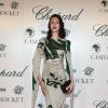 Le top model Anna Cleveland assiste à la soirée de la course caritative "Cash & Rocket" organisée par Chopard, partenaire de l'événement. Cannes, le 19 mai 2015.