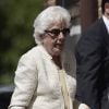 Menchu Alvarez del Valle, grand-mère de Letizia d'Espagne, le 20 mai 2015 à la paroisse Notre-Dame d'Aravaca, dans la banlieue ouest de Madrid, lors de la première communion de son arrière-petite-fille Leonor, princesse des Asturies.