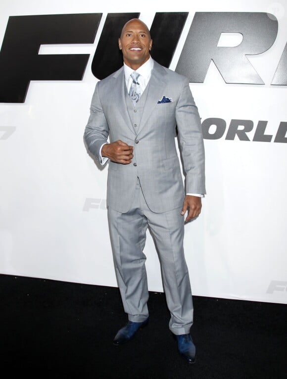 Dwayne Johnson lors de l'avant-première du film "Fast and Furious 7" à Hollywood, le 1 avril 2015.