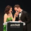 Marion Cotillard et Michael Fassbender - Soirée "AmfAR's 22nd Cinema Against AIDS" à l'Eden Roc au Cap d'Antibes lors du 68e festival international du film de Cannes le 21 mai 2015.