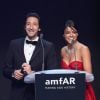 Adrien Brody, Michelle Rodriguez - Photocall de la soirée "AmfAR's Cinema Against AIDS" à l'hôtel de l'Eden Roc au Cap d'Antibes le 21 mai 2015, lors du 68e festival du film de Cannes.