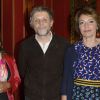 Exclusif - Christiane Taubira, Stéphane Guillon et Marisol Touraine - 100e de la pièce "Le Systême" au théâtre Antoine à Paris le 21 mai 2015.